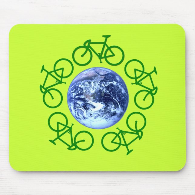 Mousepad Produtos do reciclar da bicicleta (Frente)