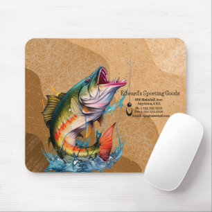 Mousepad Produtos esportivos de logotipo de peixe em greve