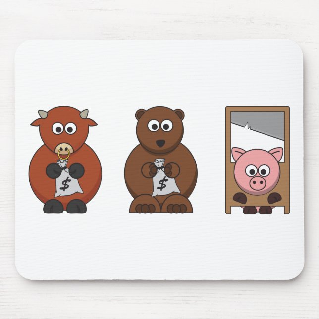 Mousepad Produtos Inspirados Em Wall Street. (Frente)