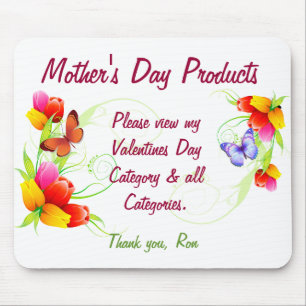 Mousepad Produtos para dias de as mães