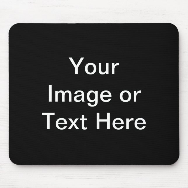Mousepad Produtos personalizados em preto (Frente)