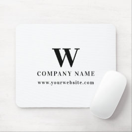 Mousepad Professional Business Logo Monogram Name Website