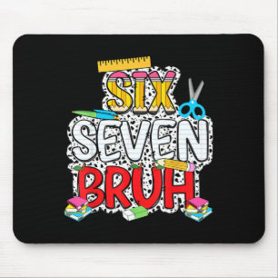 Mousepad Professor 67 Escola Seis Sete Bruh Lápis Mulheres