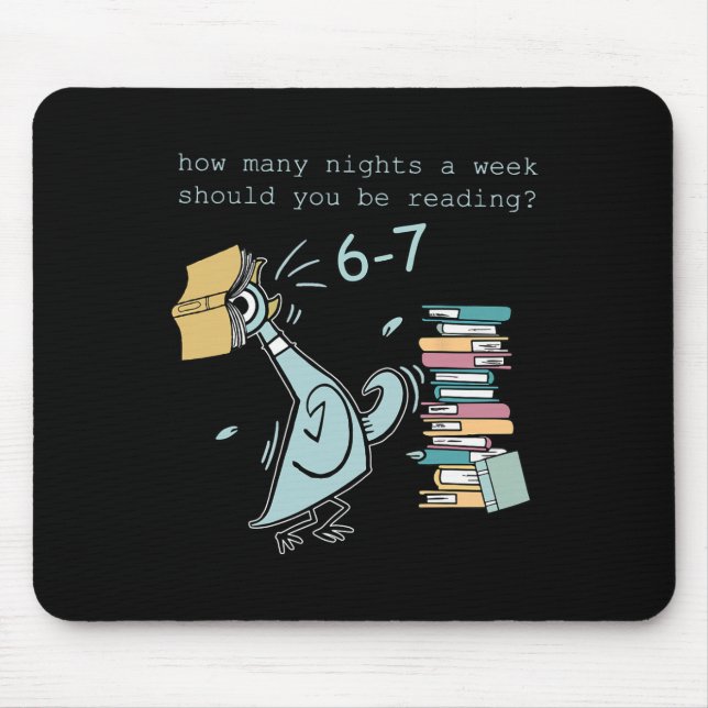 Mousepad Professor 6-7 Quantas Noites Por Semana Você Deve  (Frente)