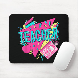 Mousepad Professor Anos 90 Retro Colorido Professor Volta à
