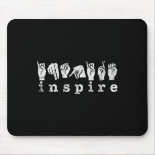 Mousepad Professor ASL Língua de Sinais Americana Sensibili