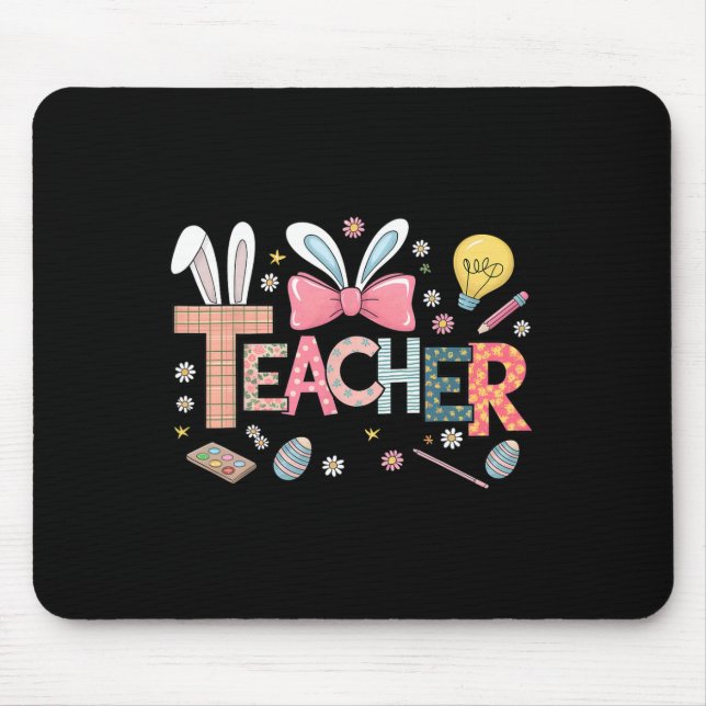 Mousepad Professor Bunny Páscoa Engraçado Teatro De Páscoas (Frente)
