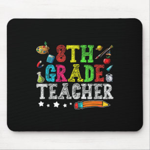 Mousepad Professor Cute da 8ª Série de Volta à Escola Prime