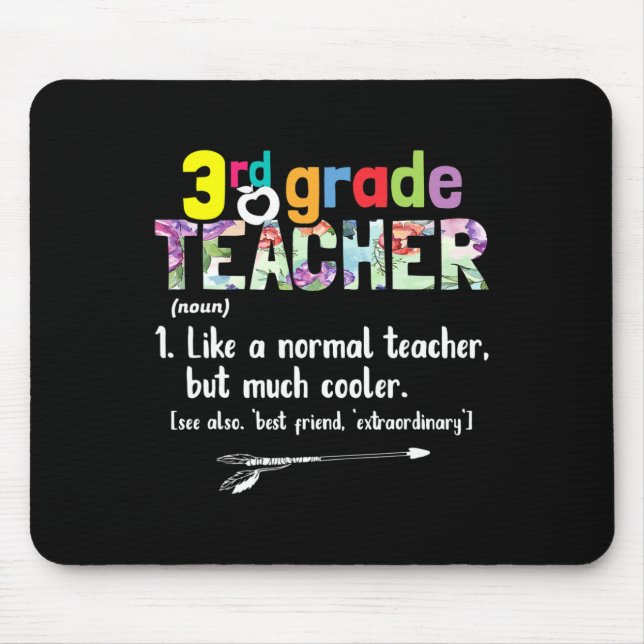 Mousepad Professor da 3ª Série Presente de Volta às Aulas P (Frente)