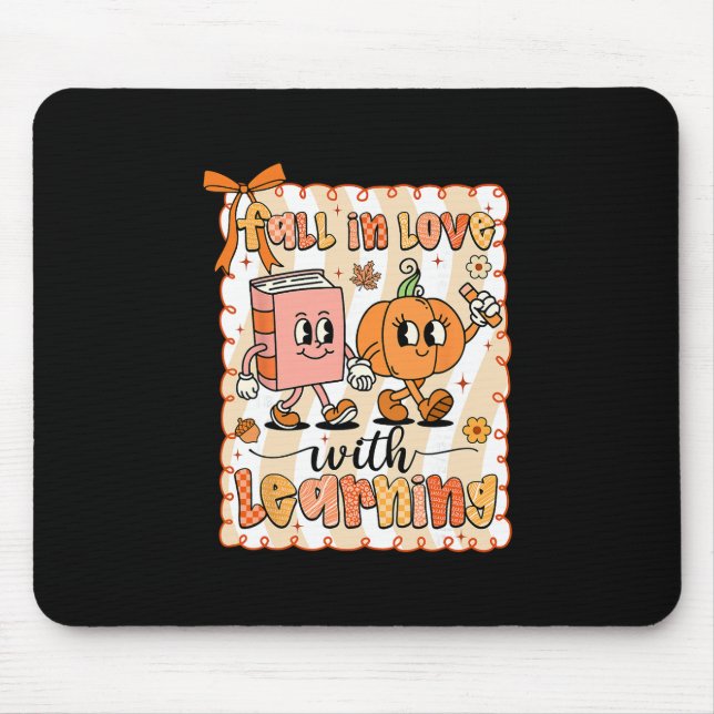 Mousepad Professor de Abóbora Pré-Fall Apaixonado pelo Apre (Frente)