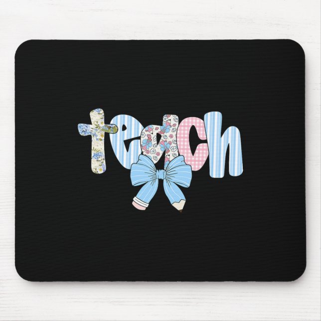 Mousepad Professor de Arco Coquette Feliz Primeiro Dia De V (Frente)