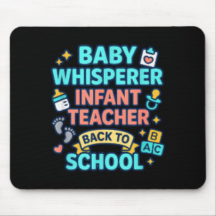 Mousepad Professor de Bebês Mestre em Bebês Volta às Aulas 