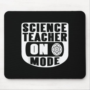 Mousepad Professor de Ciência Engraçado no Modo Ativado com