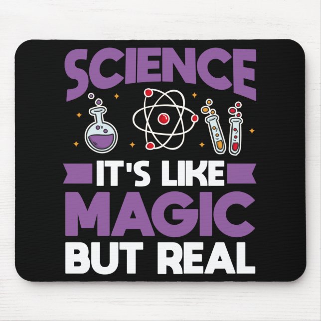 Mousepad Professor de Ciência Estudante de Biologia Química (Frente)