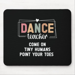 Mousepad Professor de dança aponta seu instrutor de dança d