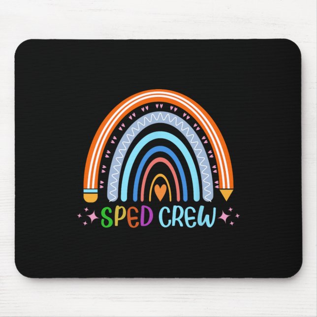 Mousepad Professor de Educação Especial do Arco-Íris de Tri (Frente)