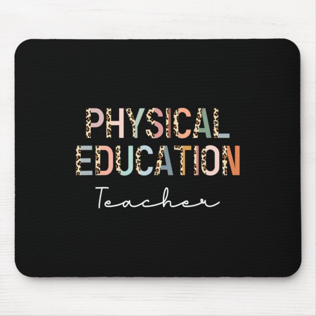 Mousepad Professor de Educação Física Leopardo Ck Volta às  (Frente)