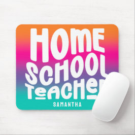 Mousepad Professor de Ensino Domiciliar Colorido Ombre