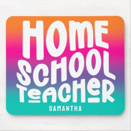 Mousepad Professor de Ensino Domiciliar Colorido Ombre