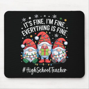 Mousepad Professor de Ensino Médio Gnome Tudo Está Bem Engr