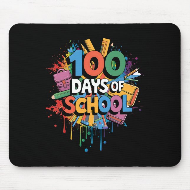 Mousepad Professor de equipamento engraçado para 100 dias & (Frente)