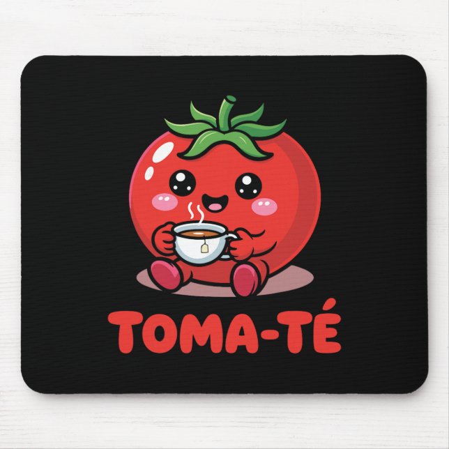 Mousepad Professor de Espanhol Pun Tomate Maestra Divertida (Frente)