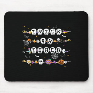 Mousepad Professor De Figurinhas De Halloween De Bracelete