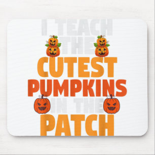 Mousepad Professor De Halloween Ensino Os Pumpkins Mais Pob