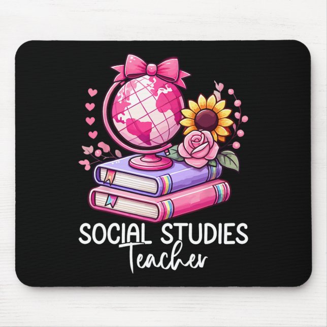 Mousepad Professor de História de Estudos Sociais Volta ao  (Frente)