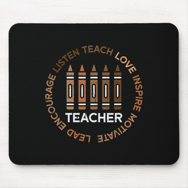 Mousepad Professor de História Negra Ensina Amor Afro-Ameri (Frente)