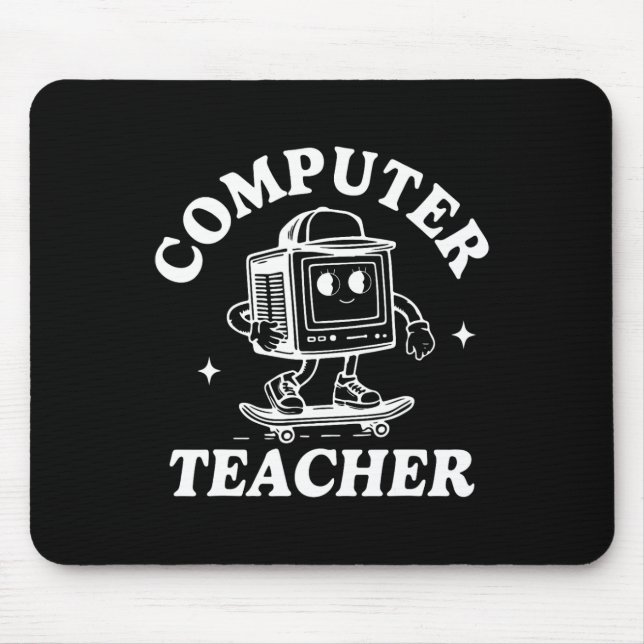 Mousepad Professor de Informática Skate de Computador Ciênc (Frente)