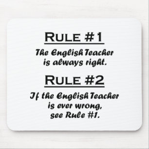 Mousepad Professor de inglês da regra
