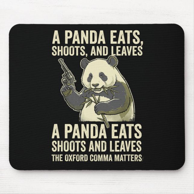 Mousepad Professor de Inglês Gramática Pontuação Humor Oxfo (Frente)