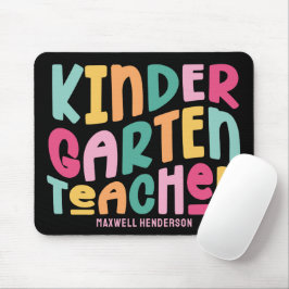 Mousepad Professor de Jardim de Infância Design de Tipograf