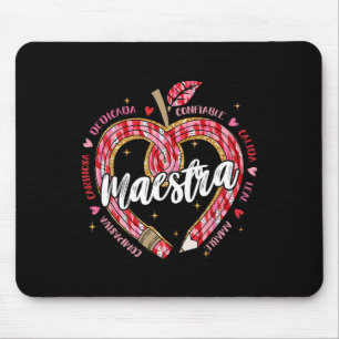 Mousepad Professor de Lápis Espanhol Bilíngue Maestra Dia d