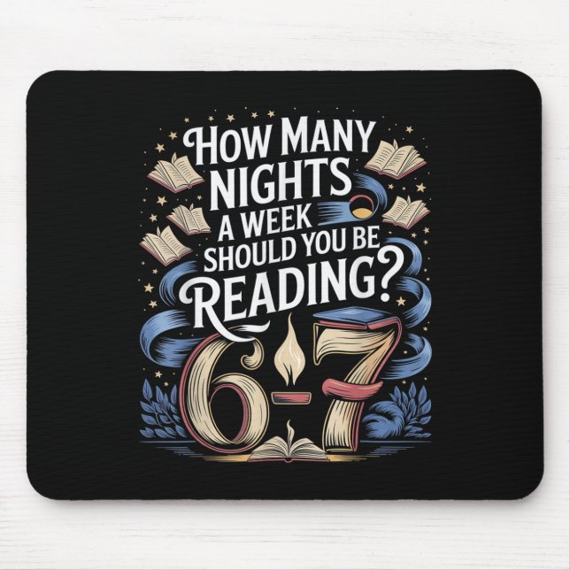 Mousepad Professor de Leitura 67 Meme Inglês Divertido Quan (Frente)
