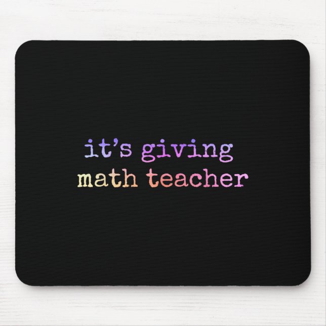 Mousepad Professor de Matemática Apreciação Geometria Matem (Frente)