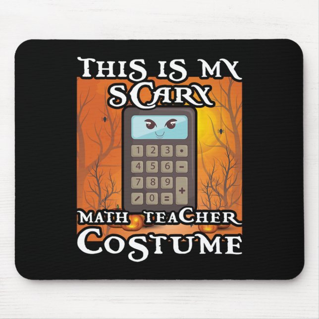Mousepad Professor de Matemática Escolar Engraçado Este É o (Frente)