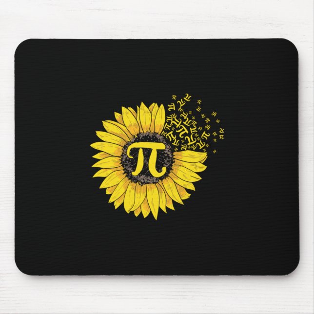 Mousepad Professor de Matemática Pi Número Girassol (Frente)