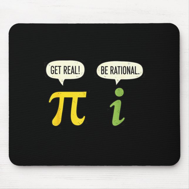 Mousepad Professor de Matemática Pi Seja Real Seja Racional (Frente)