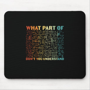 Mousepad Professor De Matemática Que Parte Da Matemática