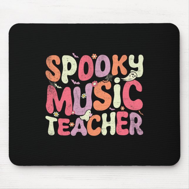 Mousepad Professor de Música do Halloween Ensinando Profess (Frente)