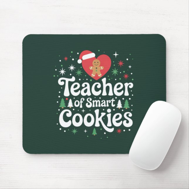 Mousepad Professor de Natal de Biscoitos Inteligentes (Com mouse)