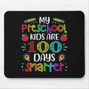 Mousepad Professor De Pré-Escolas 100 Dias Mais Inteligente