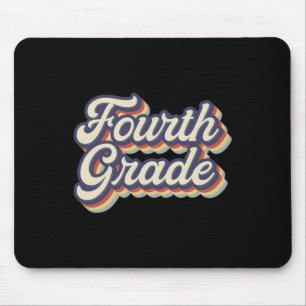 Mousepad Professor de quarto grau Retro Vintage 4. º ano En
