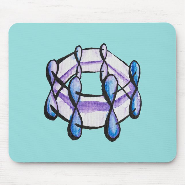 Mousepad Professor de Química Orgânica Benzene Molecule (Frente)