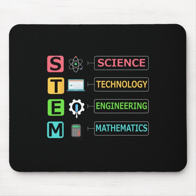 Mousepad Professor de Stem Ciência Tecnologia Engenharia Ma (Frente)