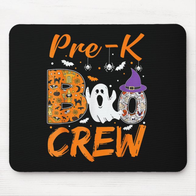 Mousepad Professor de Tripulação Pré-K Boo Estudante Hallow (Frente)