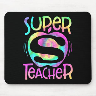Mousepad Professor De Volta À Escola Apple Tie Dye Engraçad