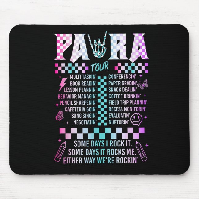 Mousepad Professor De Volta À Escola Feliz No Primeiro Dia  (Frente)